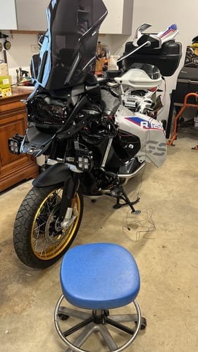 Customer photo review of Driving Light Mount - BMW R1250GS '19-'24 & R1200GS '13-'18
