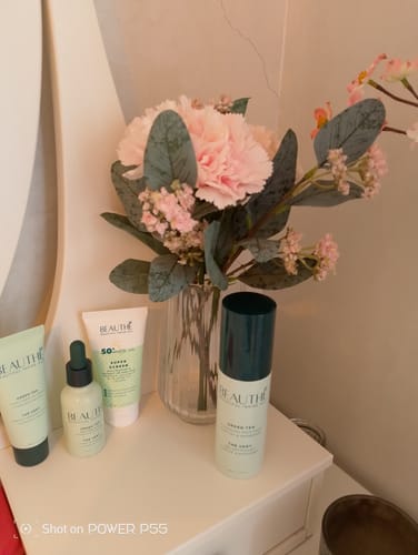 Customer photo review of Crème Hydratante Éclat au Thé Vert