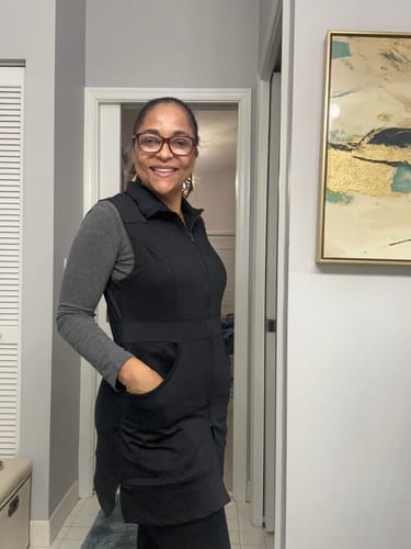Customer photo review of Carefree Extra Long Vest