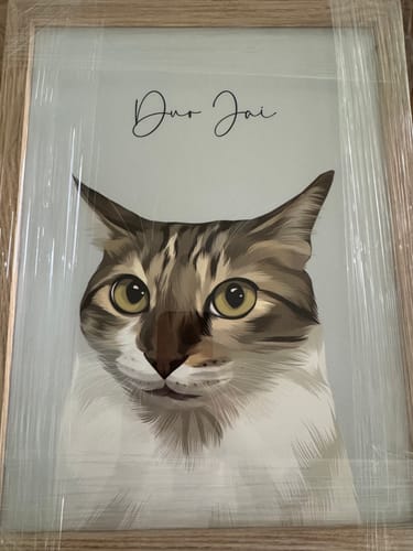 Customer photo review of Detailed Pet Portrait