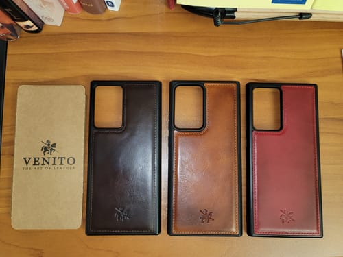 Customer photo review of Lucca Snap On Leather Case for Samsung Galaxy Note 20 Ultra