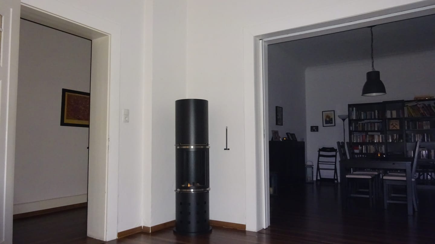 Customer photo review of Bioethanol Standkamin - Nunuva