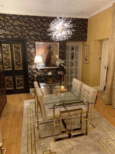 Customer photo review of Modern 9-Light Crystal Chandelier