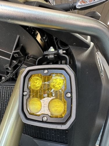 Customer photo review of Driving Light Mount - BMW OEM Light Mount Adapter