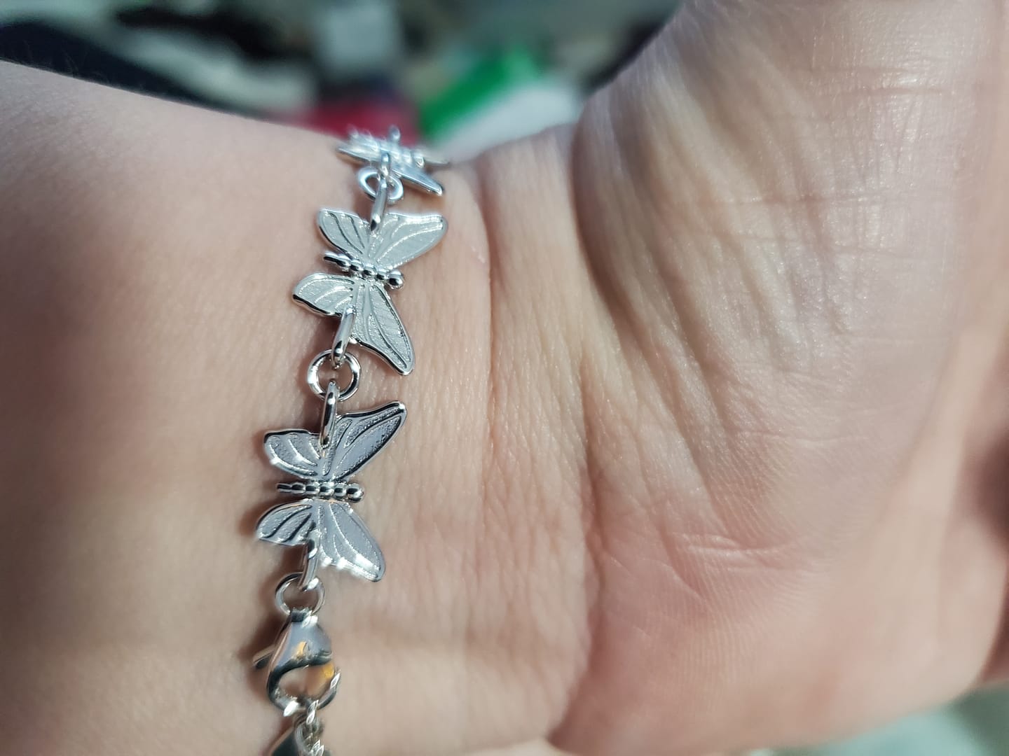 Customer photo review of BUTTERFLY BRACELET (ADJUSTABLE)