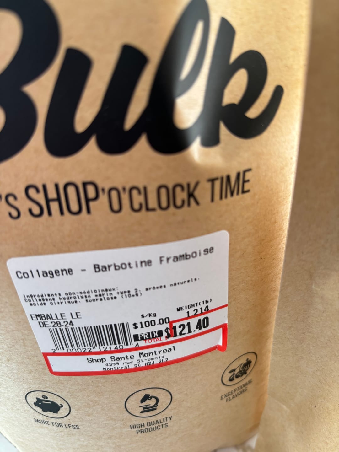Customer photo review of VRAC - Collagène Marin (100g)