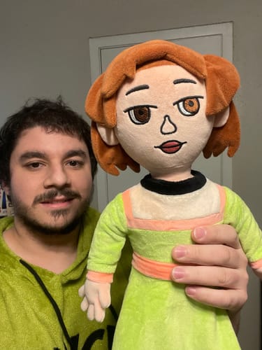 Customer photo review of Turn Kid's Drawings into Plushies