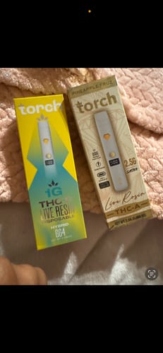 Customer photo review of Live Rosin Pineapple Fruz Sativa Torch THC-A Disposable Vape Pen 2.5g