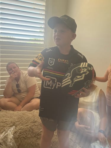 Customer photo review of Footy Shorts - Buffalo