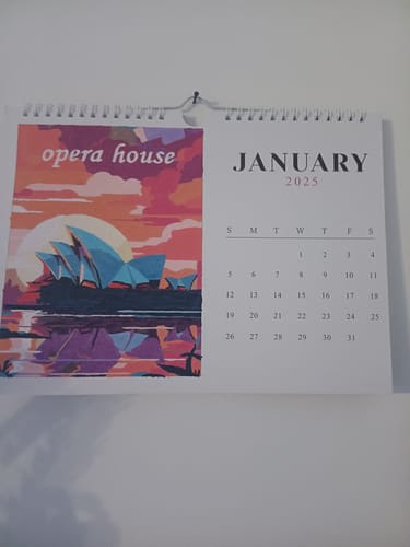 Customer photo review of 2025 Malen nach Zahlen Kalender | Berühmte Monumente Edition