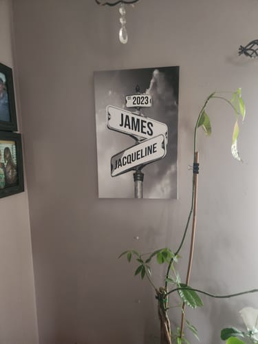 Customer photo review of COUPLES DATE OF LOVE by Cstm Canvas