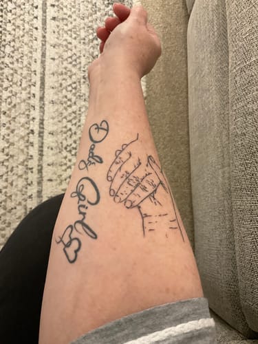 Customer photo review of TattooNumbx Numbing Cream