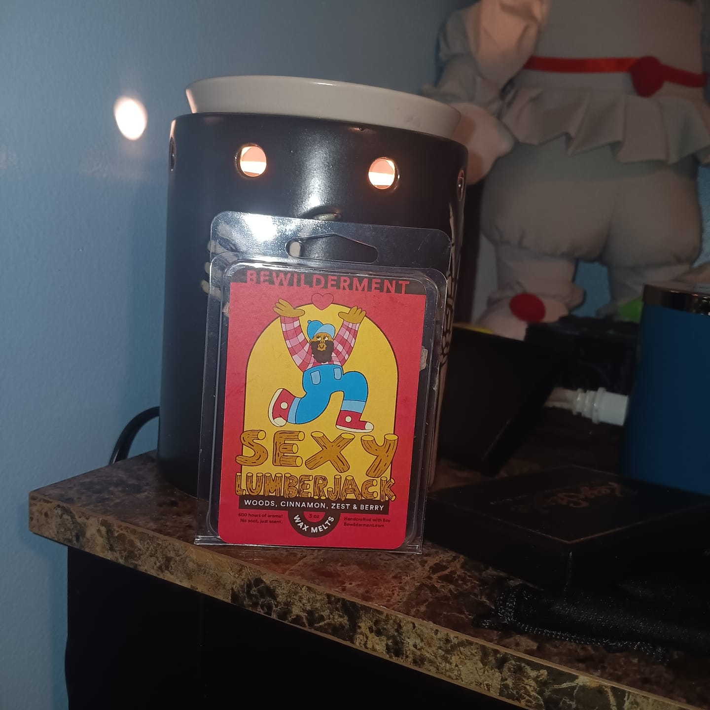 Customer photo review of Sexy Lumberjack Wax Melts