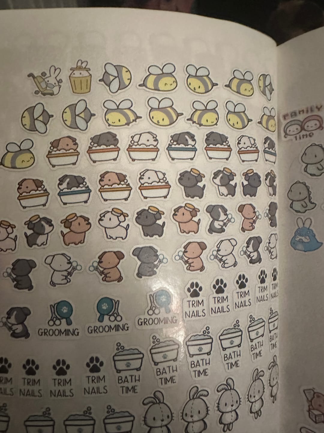 Customer photo review of Trim Nails Planner Stickers