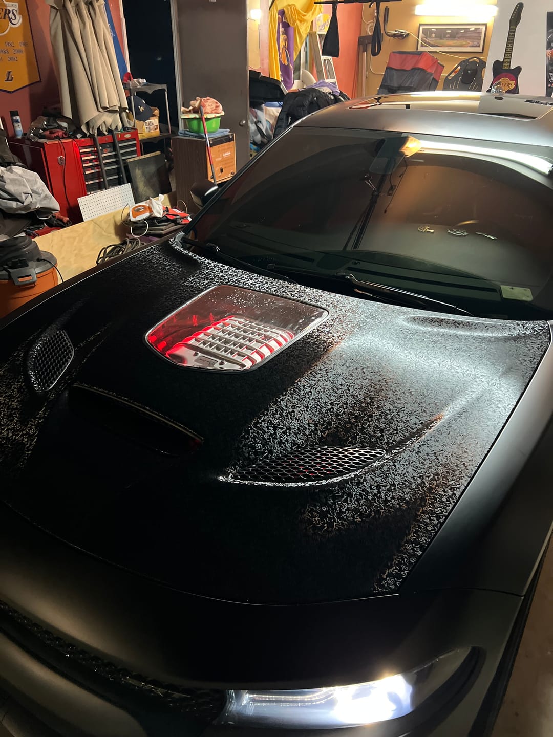 Customer photo review of Corvette C6 Clear Heat Extractor Hood Insert | ZR1 Conversion Package
