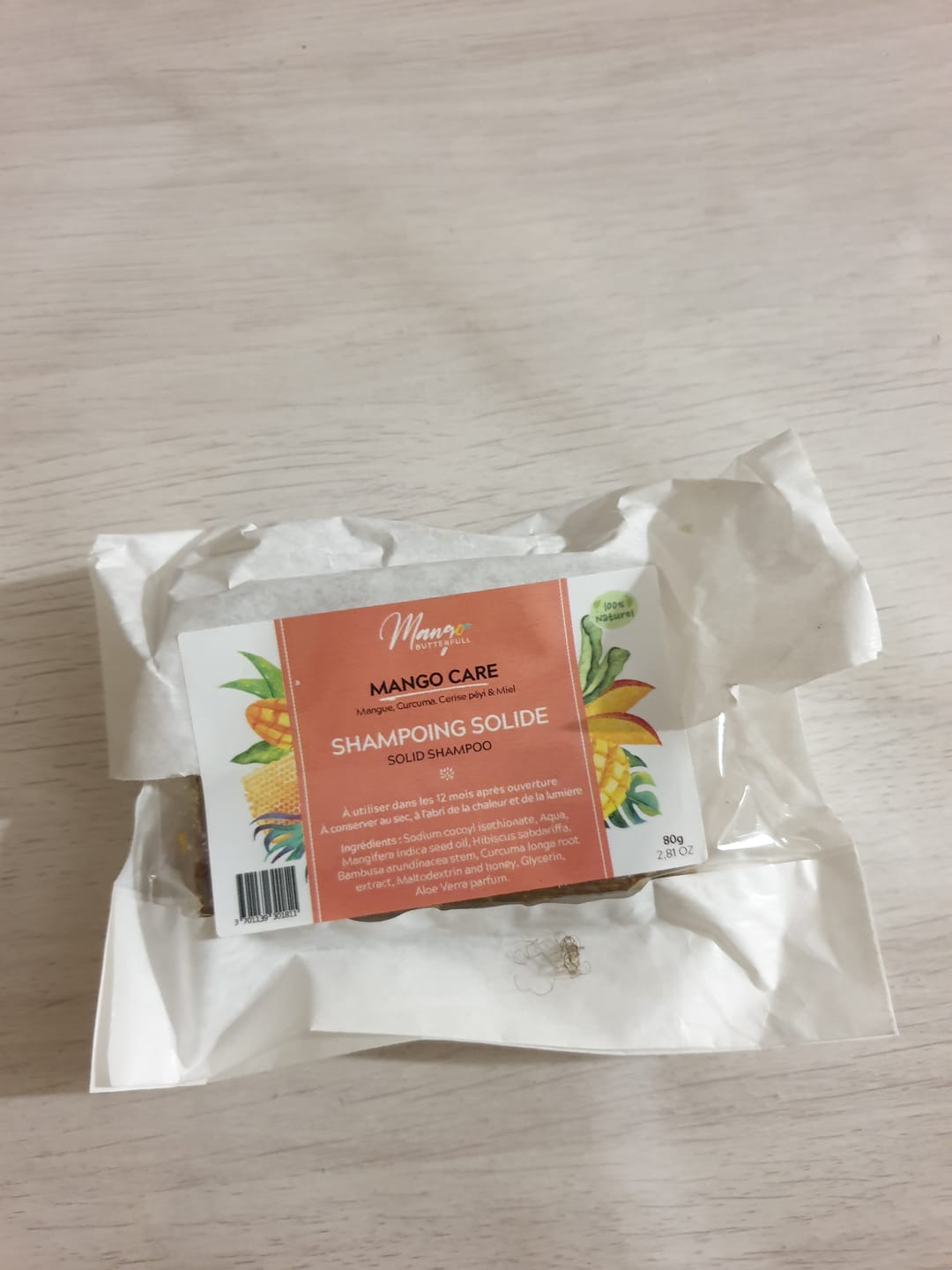 Customer photo review of Shampoing solide Bambou & Hibiscus