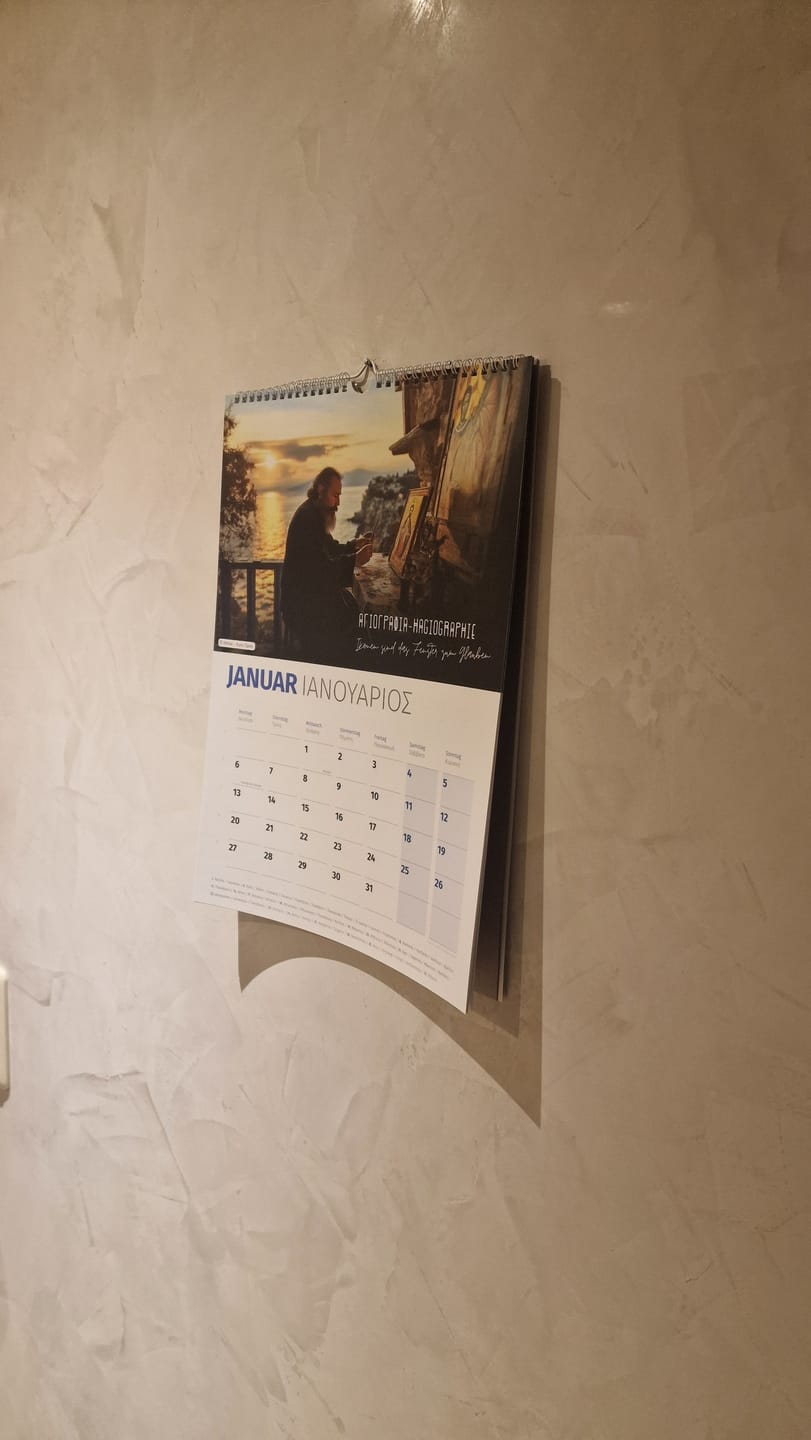 Customer photo review of DU BIST GRIECHE Kalender 2025
