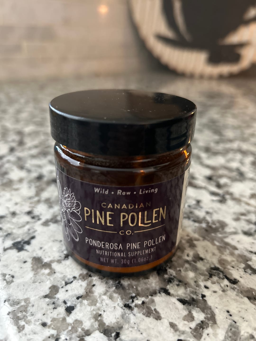 Customer photo review of Wild Ponderosa Pine Pollen Powder - Certified Organic 30g (1 oz)