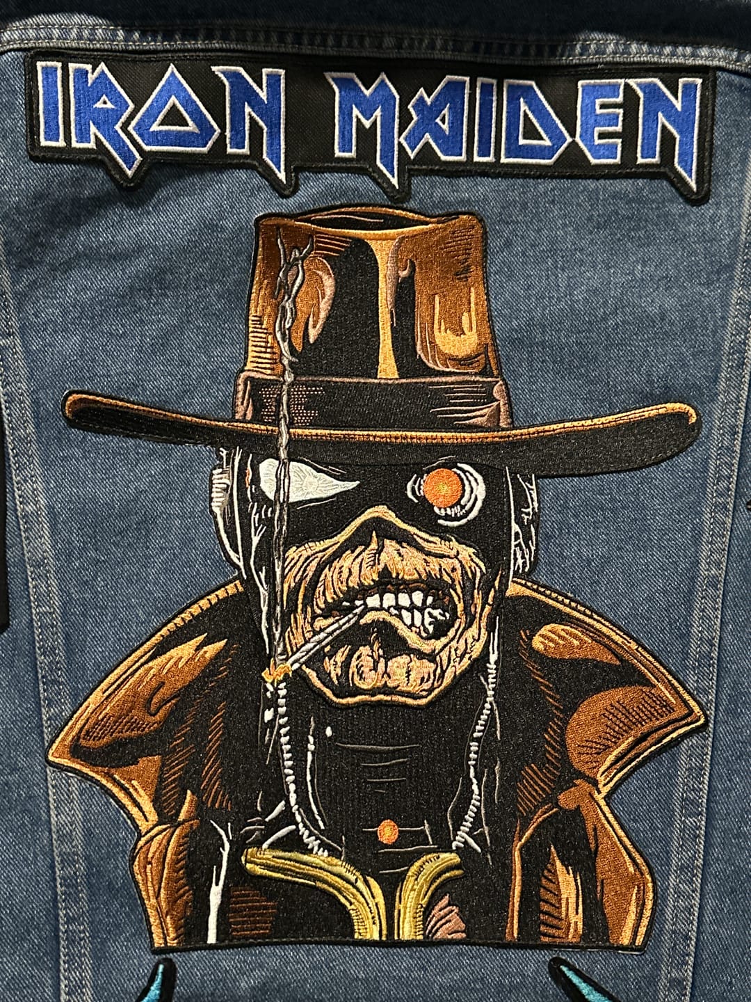 Customer photo review of Iron Maiden - Stranger In A Strange Land - Embroidered Backpatch
