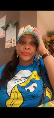 Customer photo review of OVERLORD X Smurfs: Smurfette Trucker Cap