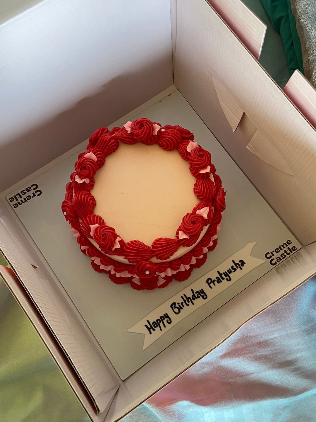 Customer photo review of Pink Vintage Cake