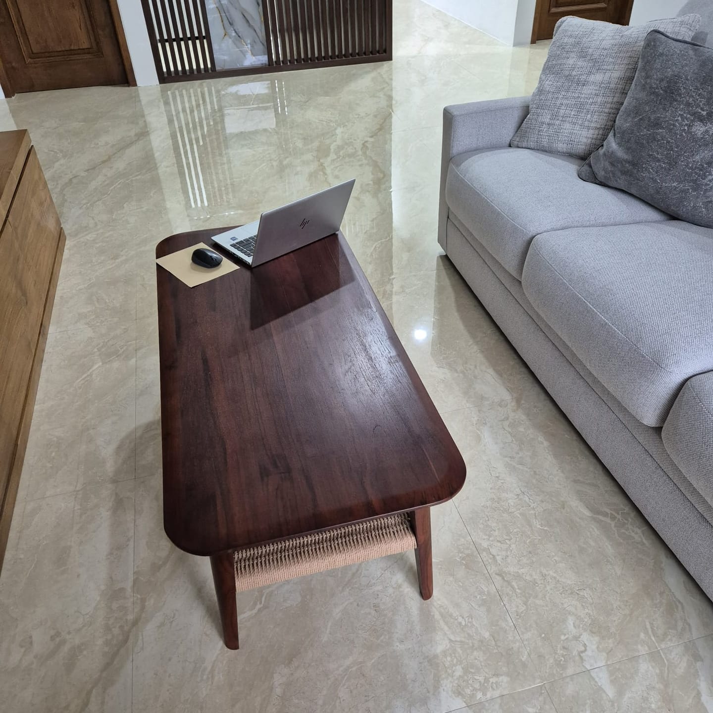 Customer photo review of Exclusive Teak & Loom Coffee Table