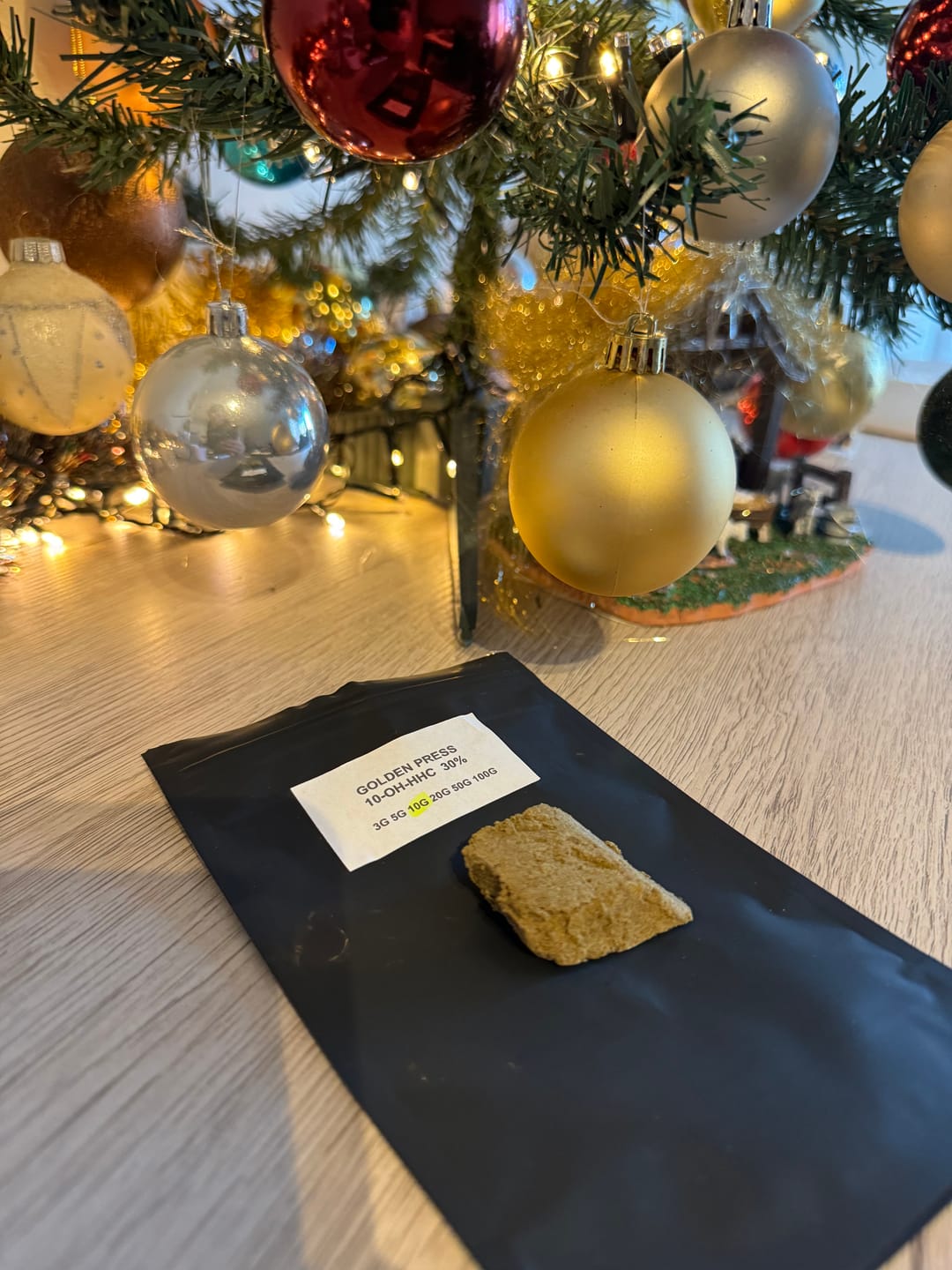 Customer photo review of Résine 10-OH-HHC - Golden Press 30%