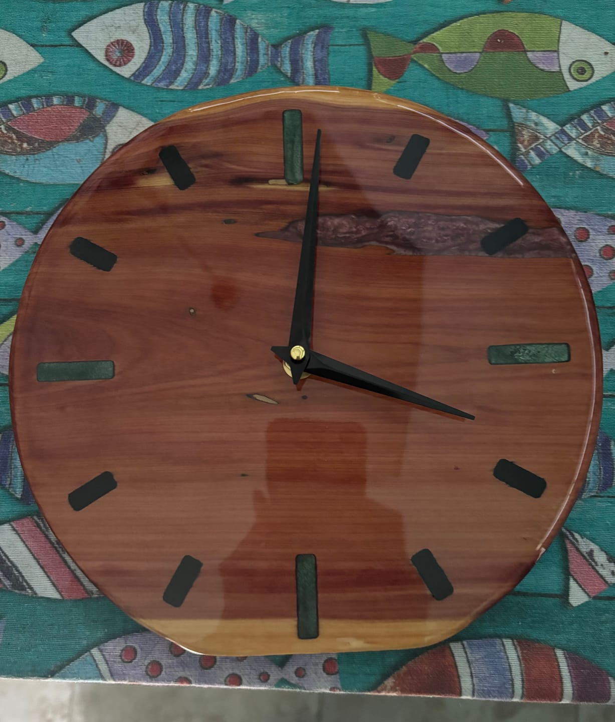 Customer photo review of 10" Circle + Clock Dials Style 2 Acrylic Router Template