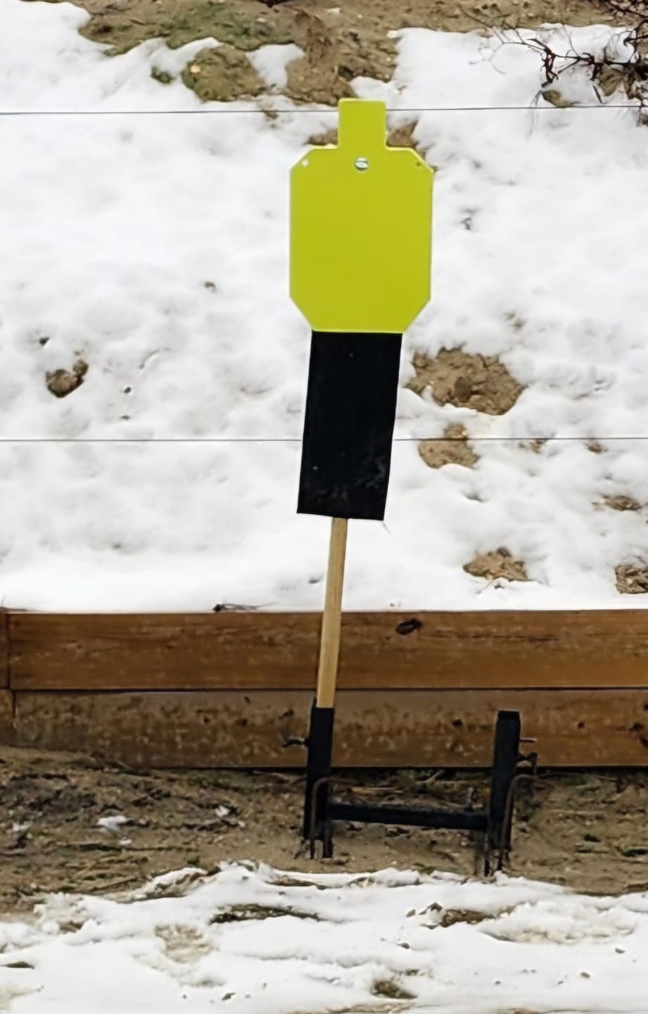 Customer photo review of 12" X 20" X 3/8" AR500 Steel Torso Silhouette Shooting Target