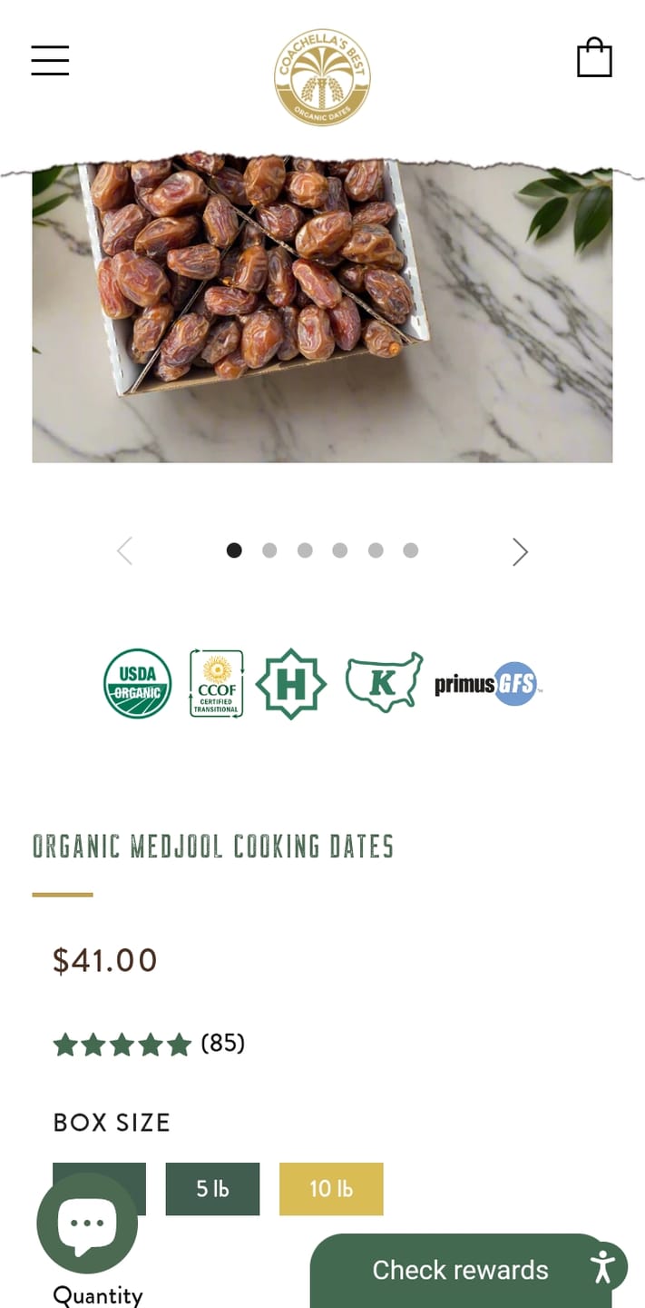Customer photo review of Organic Medjool Cooking Dates