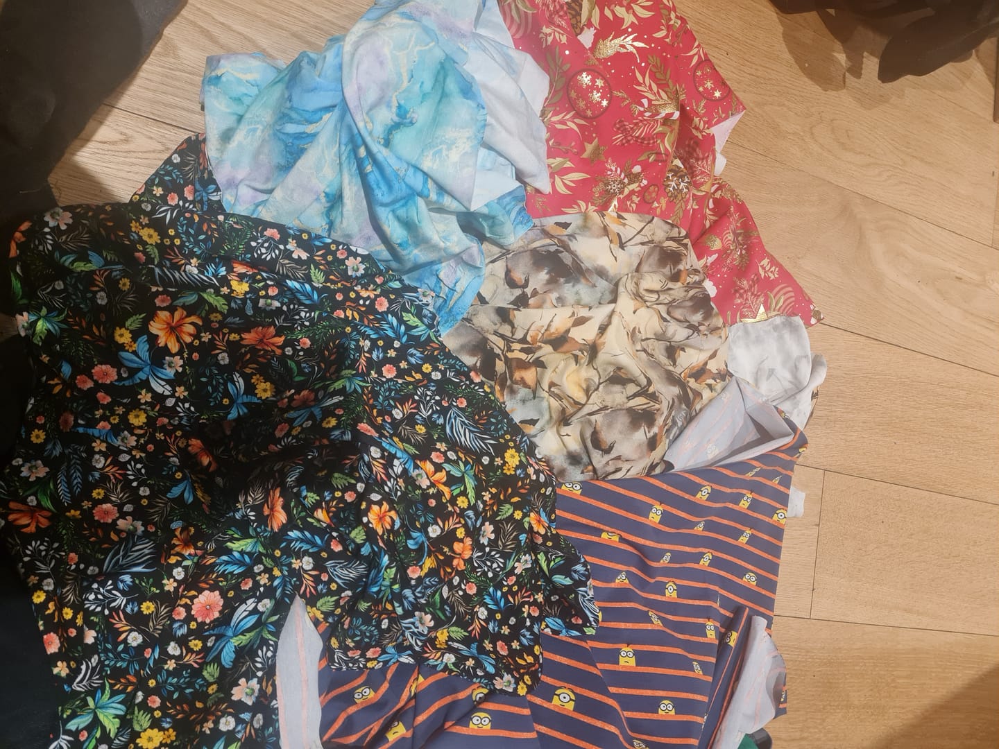 Customer photo review of Printed Cotton Jersey Remnants