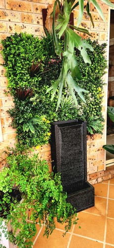 Customer photo review of Luxury Evergreen Rainforest Recycled Vertical Garden / Green Wall UV Resistant 1m X 1m