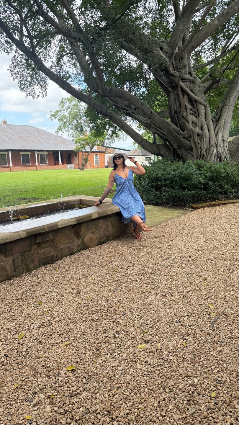 Customer photo review of Sapphire Tiger Grecian Dress