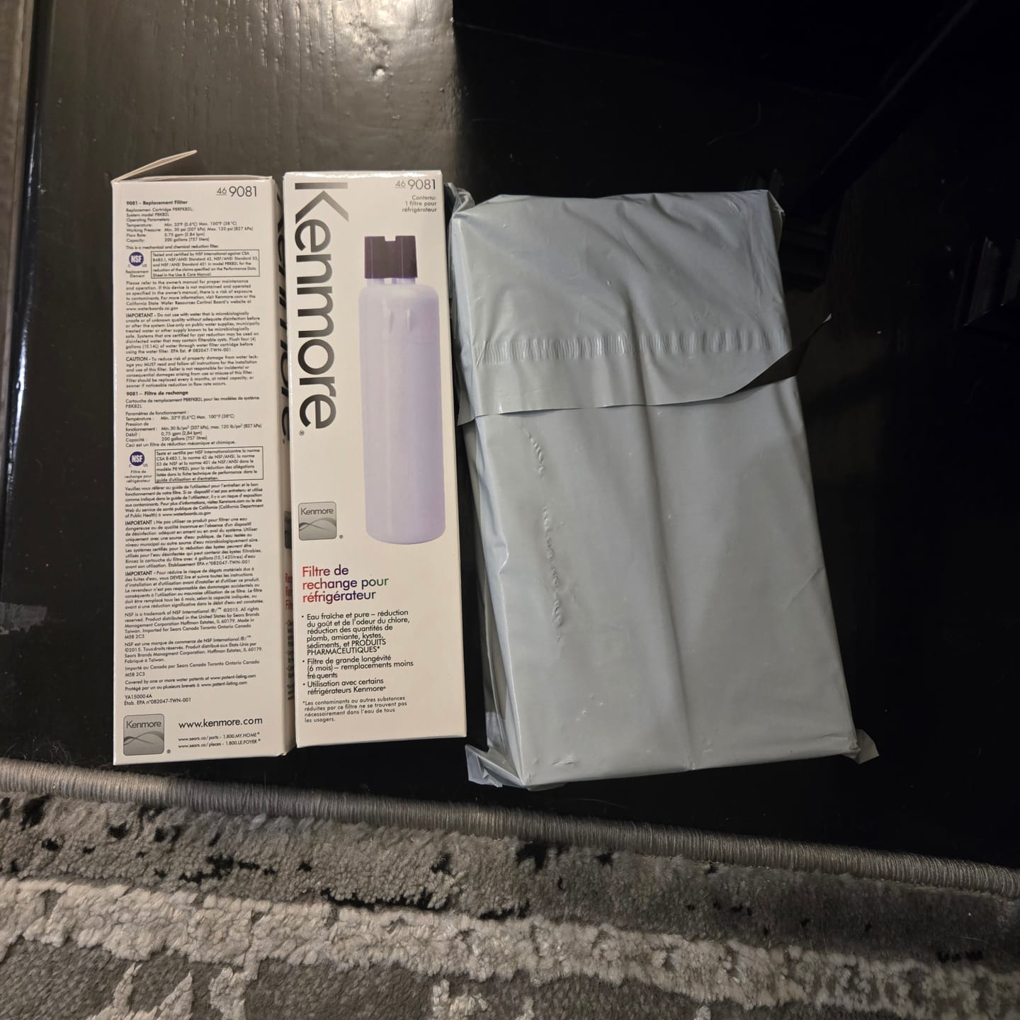 Customer photo review of Kenmore 9081 Replacement Refrigerator Water Filter 1 Pack