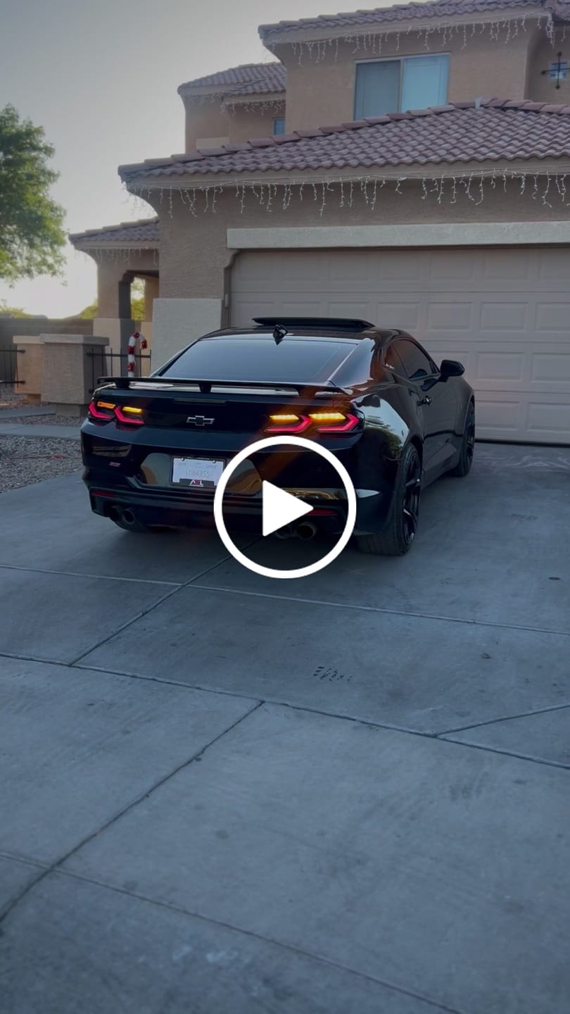 Customer video review of 2019-2025 CHEVY CAMARO UMBRA LED TAILLIGHTS GLOSS BLACK/SMOKE LENS
