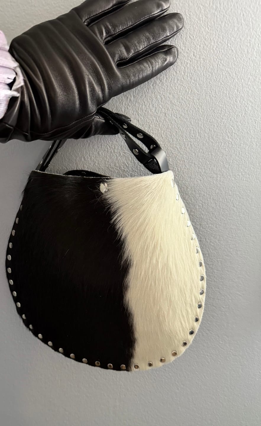 Customer photo review of Wristlet | Cow Hide