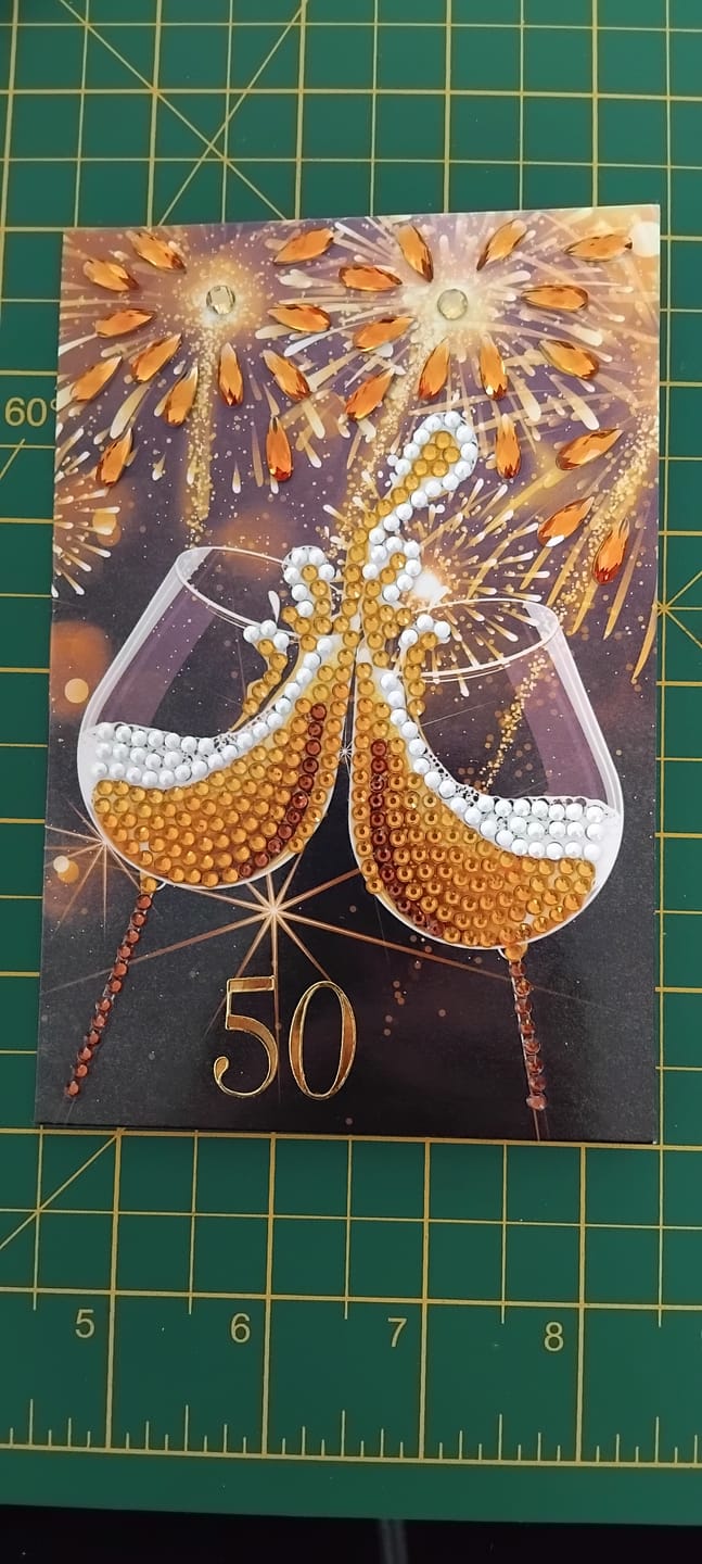 Customer photo review of "Champagne Celebration" Crystal Art Card 10x15cm