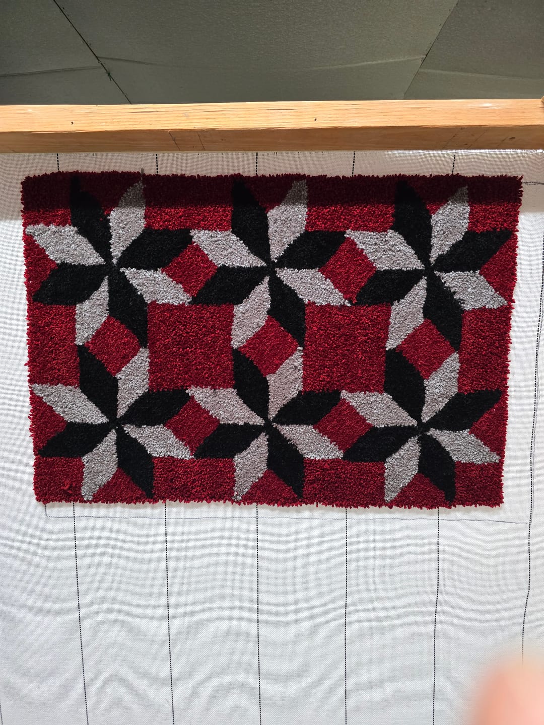 Customer photo review of The Spider — Cut & Loop Pile Tufting Machine + Fabric
