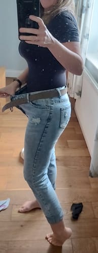Customer photo review of Short Sleeve Shapewear Bodysuit