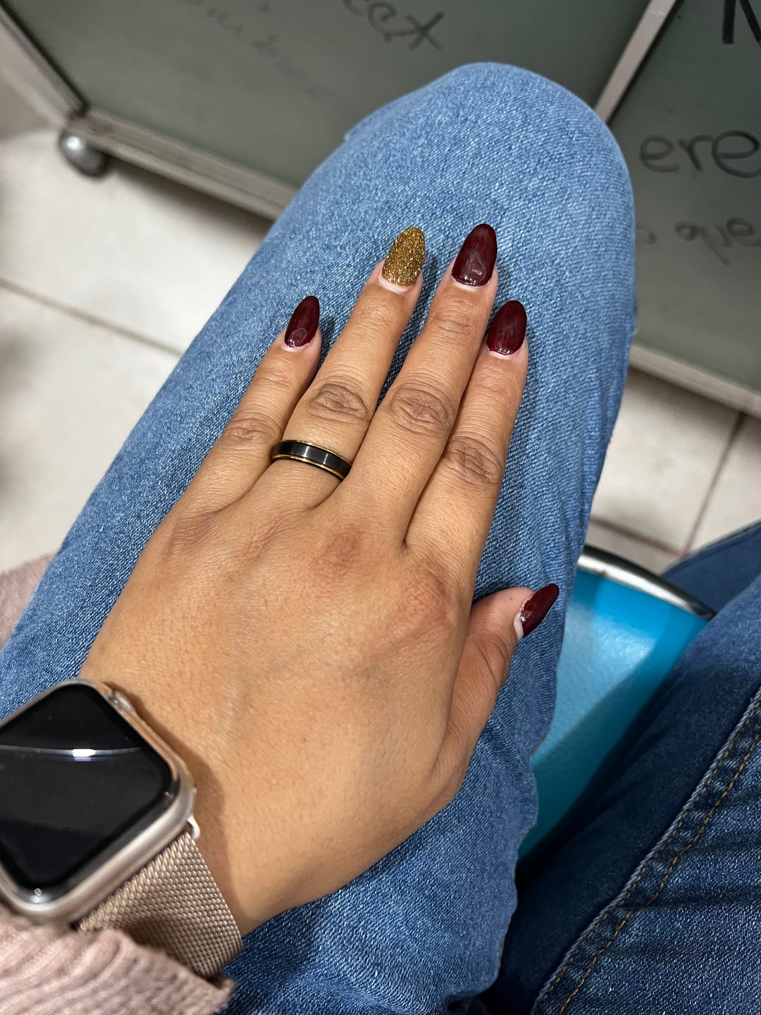 Customer photo review of Anillo Night's Watch - Tungsteno