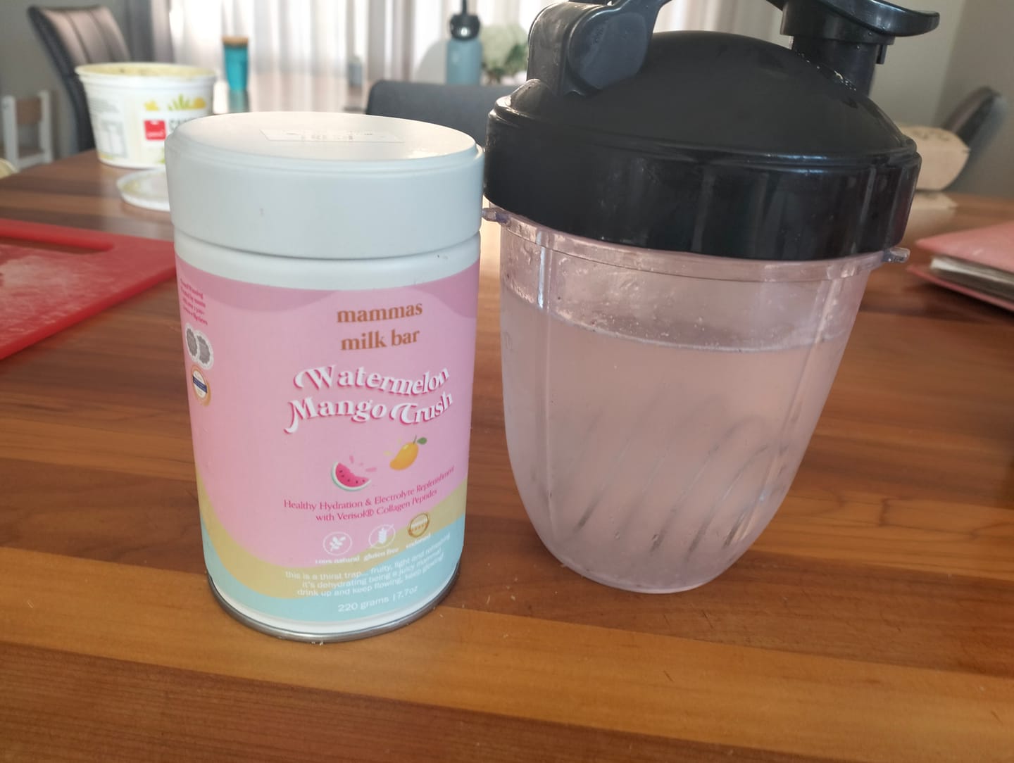 Customer photo review of Watermelon Mango Crush Hydration Electrolyte Drink with Verisol® Collagen
