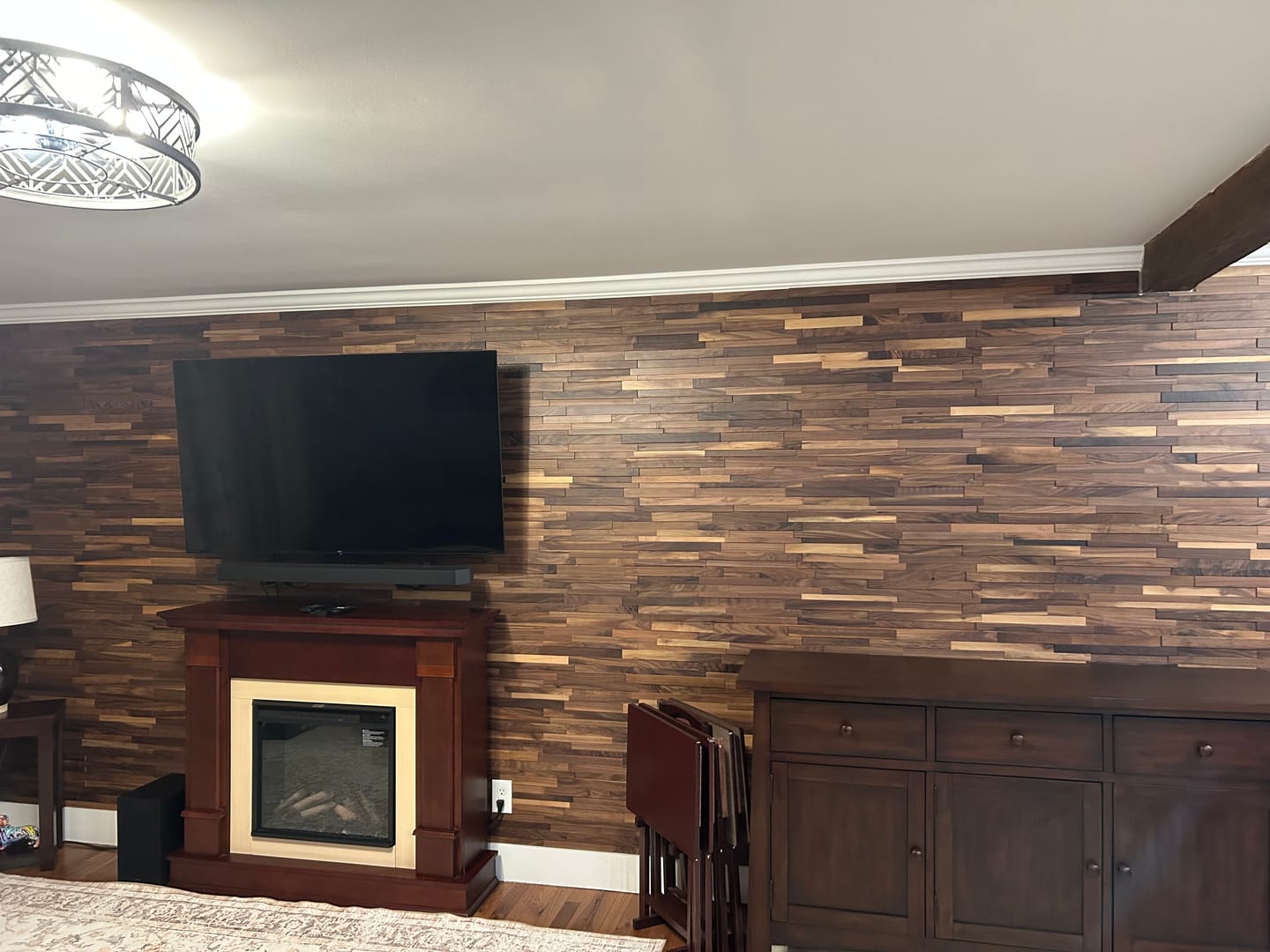 Customer photo review of 3D Stacked Natural Walnut
