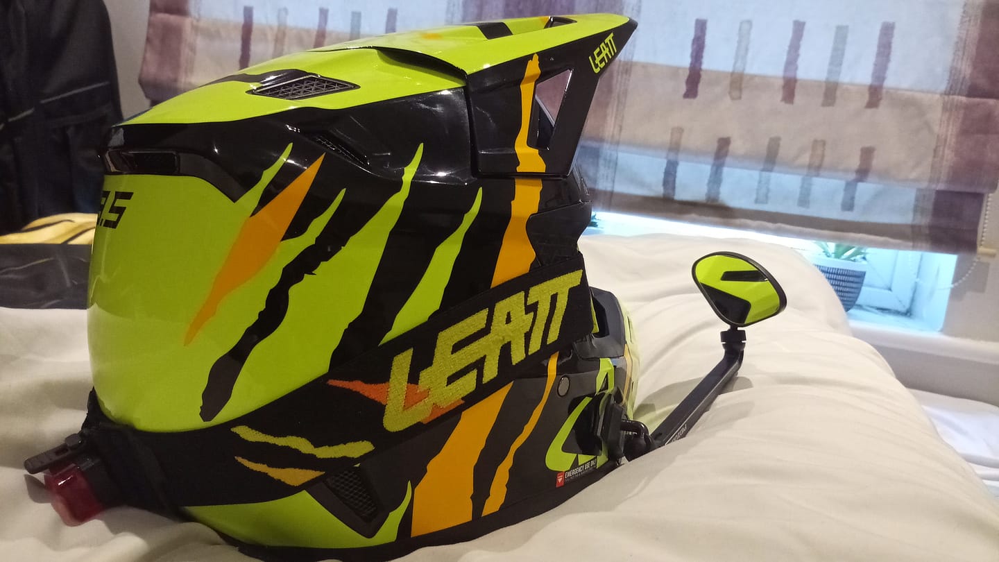 Customer photo review of Helmet Mirror