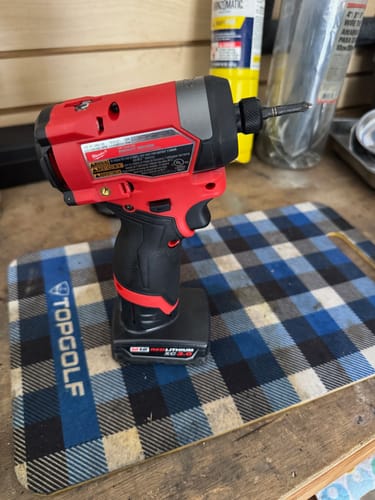 Customer photo review of Milwaukee 3453-20 M12 FUEL™ 1/4" Hex Impact Driver (Tool Only)