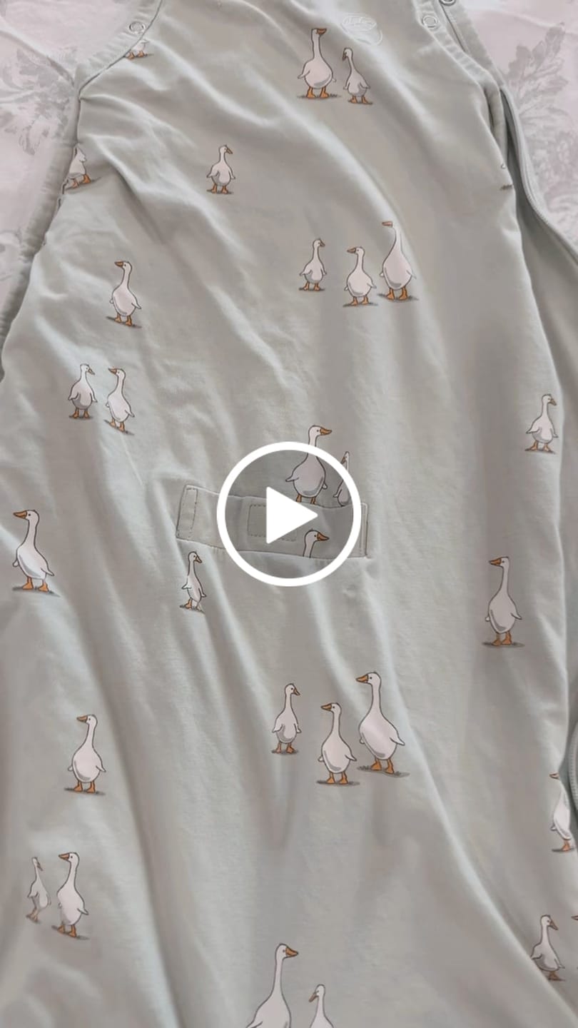 Customer video review of Ecolino® Adjustable Baby Sleep Bag, Organic Cotton, Universal Size: 2 Months - 2 Years, Goose
