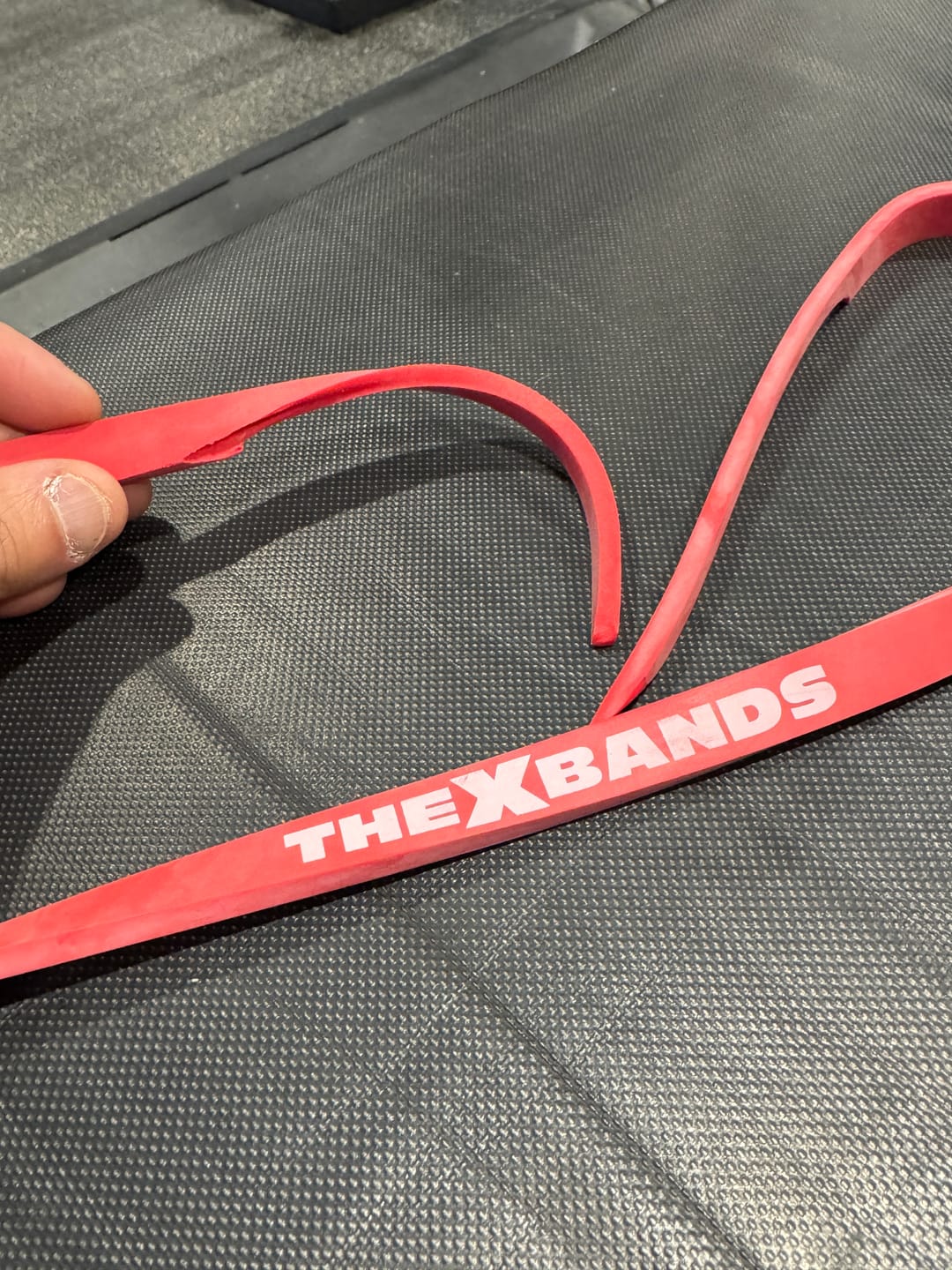 Customer photo review of 1/2" Wide Red 30lb Resistance Loop Workout Band - Good for stretching or upper body exercises