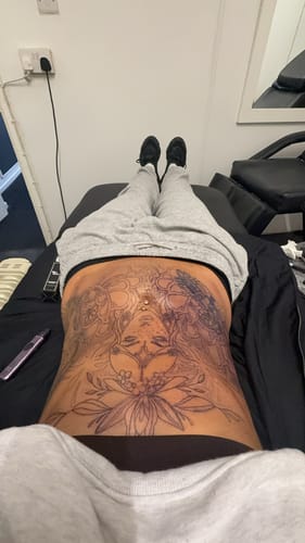Customer photo review of TattooNumbx Numbing Cream