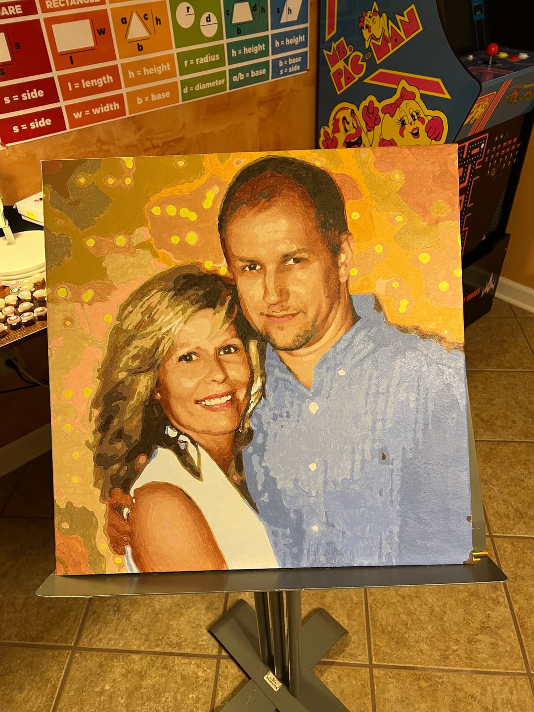 Customer photo review of Custom Paint by Numbers Kit