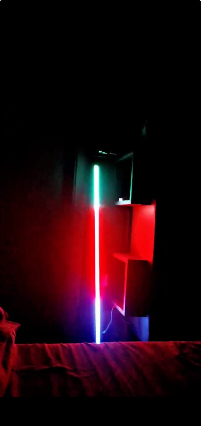 Customer photo review of ARGB Corner Floor Lamp
