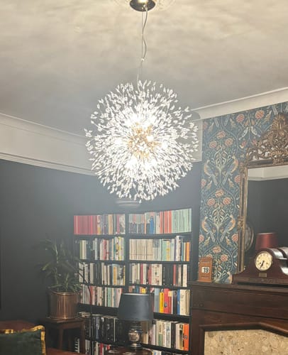 Customer photo review of Modern Crystal Sputnik Chandelier